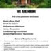 Employment Opportunity: Secret Bay vacancies