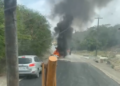 VIDEO: Car Catches Fire on All Saints Road