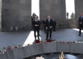The Minister of Internal Affairs of Georgia visited the Tsitsernakaberd memorial complex and paid tribute to the memory of the Armenian Genocide victims.