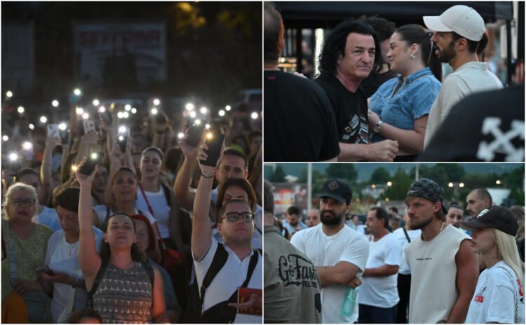 GALLERY | With many emotions and a “starry sky” — hundreds of citizens paid their last respects to Vlado Janevski in front of the “Boris Trajkovski” arena