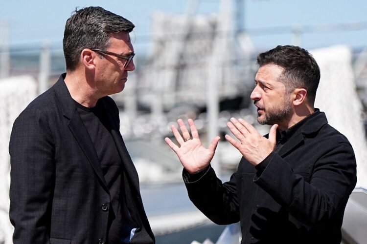 Zelensky is first foreign leader to visit Burnham, U.K.’s new prime minister
