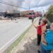 Fire destroys supermarket, leaves seven homeless