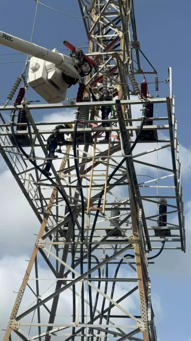 APUA Repairs Damaged Pigotts Transmission Tower, Temporary Power Interruptions Expected