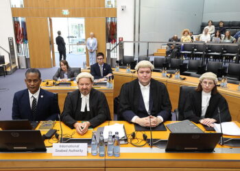 Professor Philippe Sands KC, Remi Reichhold and Lucy Jones represent the International Seabed Authority at provisional measures hearing