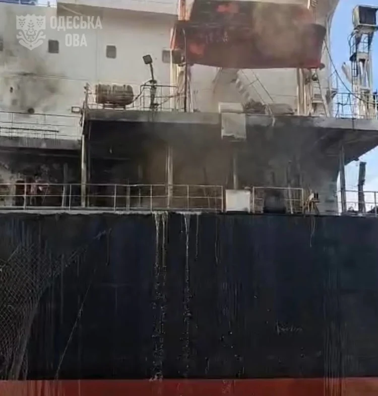 Deadly Russian strike hits foreign vessel in Odesa port for second day in row, killing 2
