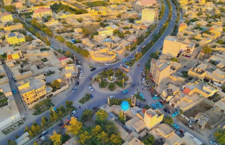 In Balkh, the reconstruction of the road around the Choghdak intersection has started