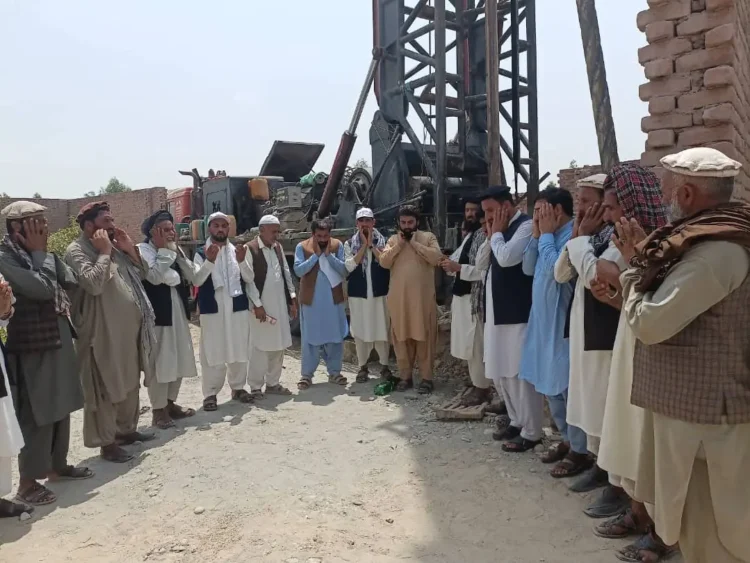 Three clean drinking water networks are being built for 360 families in Nangarhar