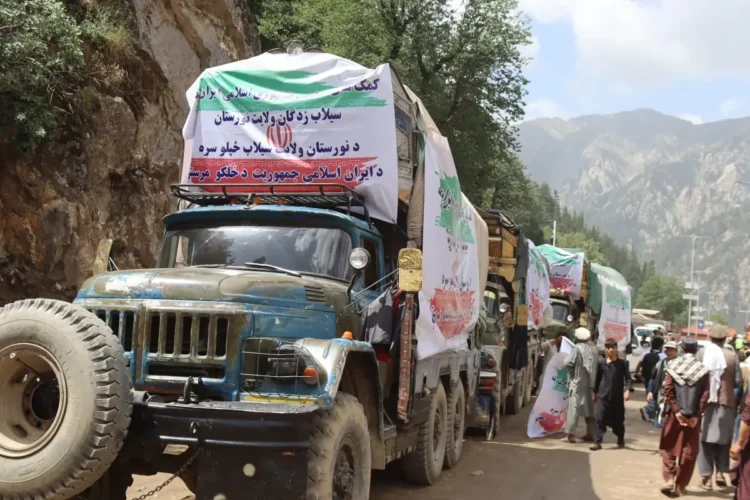 Food aid for the flood-affected families arrived in Nuristan from Iran