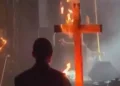 Burning Cross at Concert Funded by County Governed by the Civic Coalition-Polish People’s Party Coalition. “Part of the Performance”