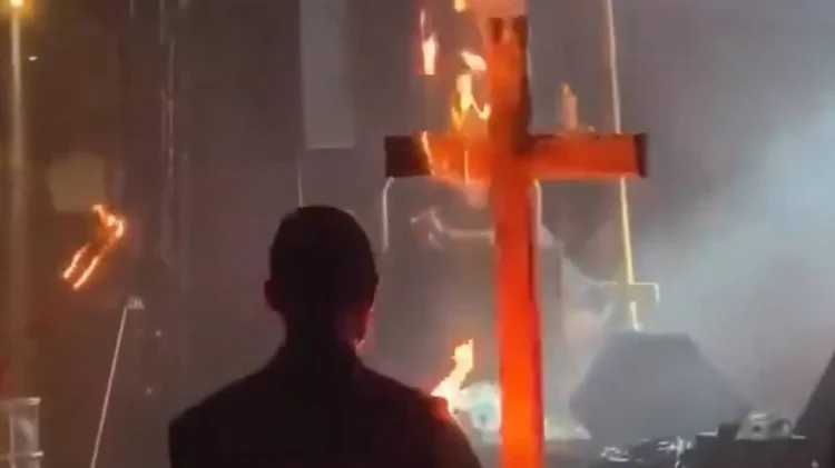 Burning Cross at Concert Funded by County Governed by the Civic Coalition-Polish People’s Party Coalition. “Part of the Performance”