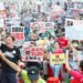 Snare trap opponents hold rally in Taipei