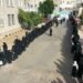 A massive women’s stand in the capital under the slogan “Preparedness and mobilization to lift the aggression and siege”