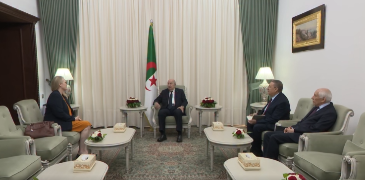 President Tebboune receives the Norwegian Ambassador on a farewell visit after completing her duties in Algeria