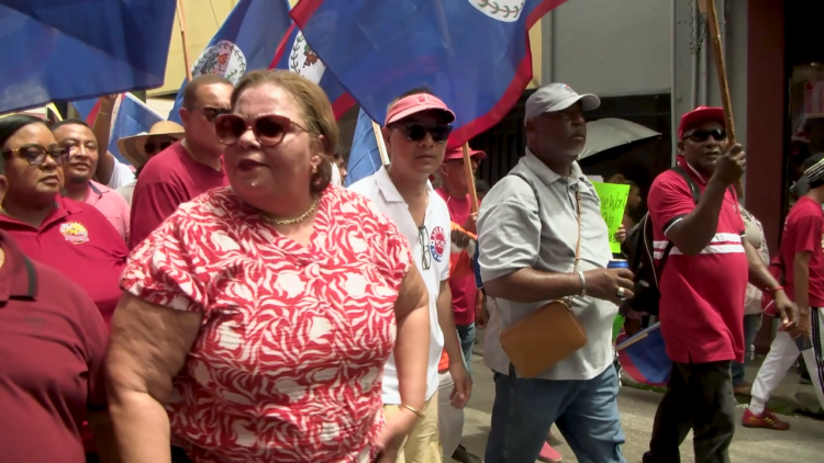Panton Leads Anti-Corruption March Through Belize City