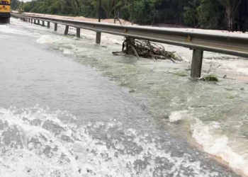 Weekend Floodwaters Damage Temporary Detour Near Belmopan