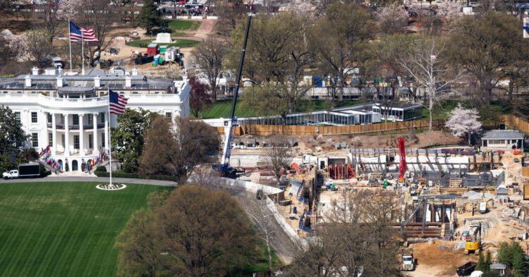 Chief Justice Allows Trump to Continue White House Ballroom Construction, for Now