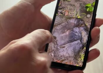 How a road trip detour to Tumbler Ridge led this tourist from Taiwan to a 100-million-year-old dinosaur track