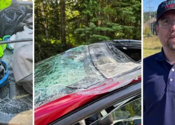 Survivor describes moments after plane ripped through his vehicle in Prince George