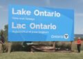 Ontario premier unveils ‘Lake Ontario’ sign in Winona as tensions with U.S. escalate