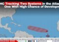 NHC Tracking Two Systems in the Atlantic, One With High Chance of Development