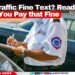 Got a Traffic Fine Text? Read This Before You Pay that Fine