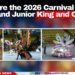 Here are the 2026 Carnival Senior and Junior King and Queens