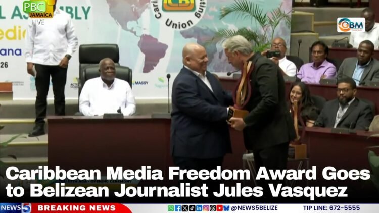 Caribbean Media Freedom Award Goes to Belizean Journalist Jules Vasquez