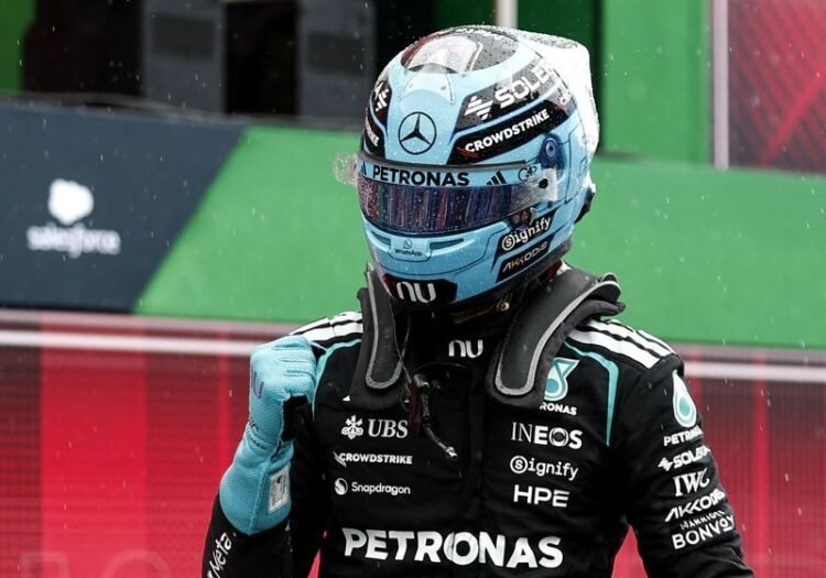 Motorsport: Motor racing-Russell celebrates morale-boosting Dutch GP sprint win