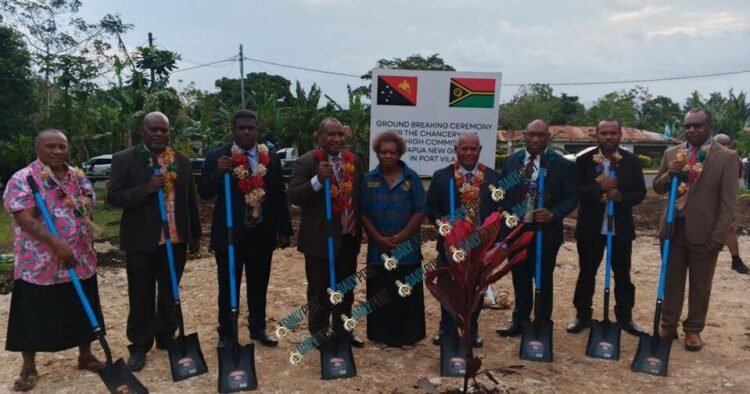 Vanuatu, PNG break ground on new chancery as PM Marape pledges land and infrastructure