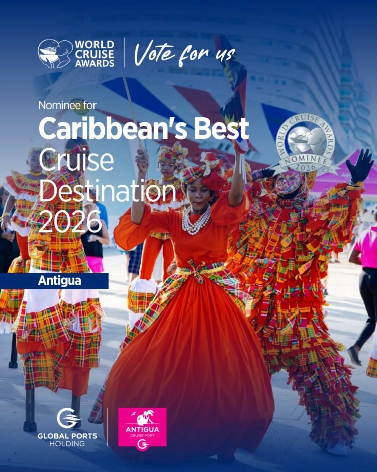 Antigua Nominated for Caribbean’s Best Cruise Destination at World Cruise Awards