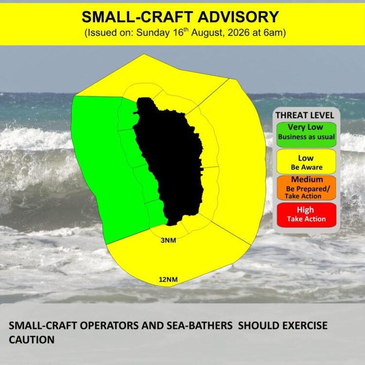 WEATHER UPDATE (6:00 AM, 16 August) Small craft advisory in effect – a high pressure system is the dominant feature