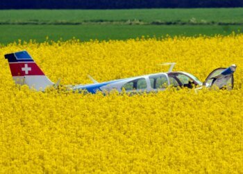 Swiss bomb disposal unit at scene of plane crash