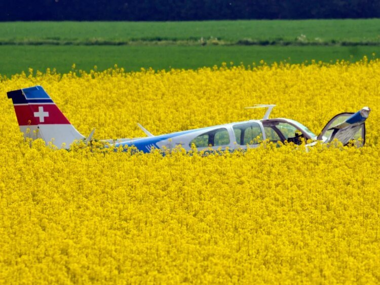 Swiss bomb disposal unit at scene of plane crash