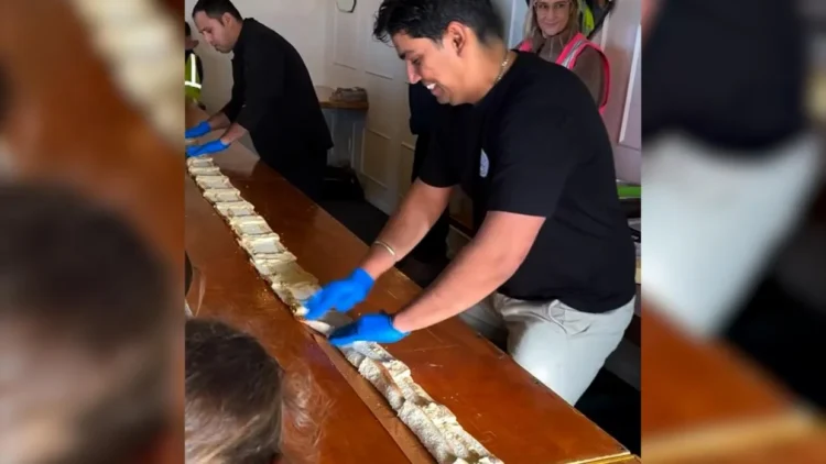 Watch: Southland café makes world’s longest cheese roll – maybe