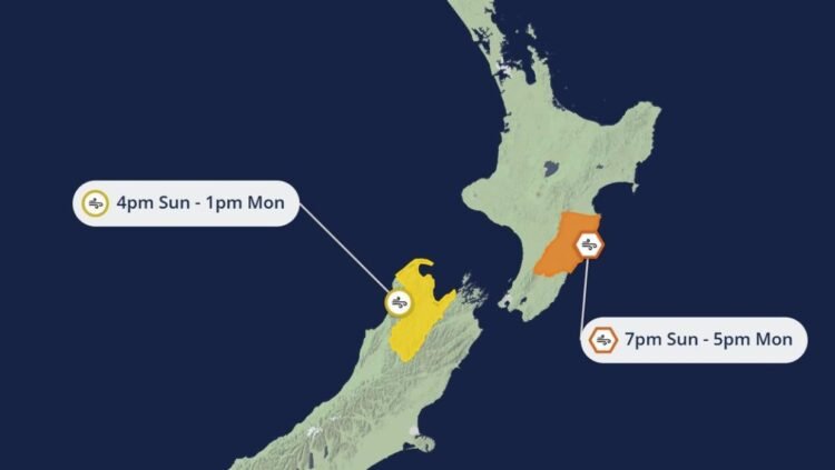 Snow could fall in southern cities as damaging winds threaten further north
