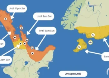 Intense downpours heading north trigger orange warnings