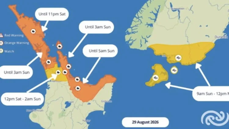 Intense downpours heading north trigger orange warnings