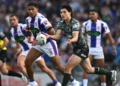 Warriors return to top of NRL ladder after beating Knights in chaotic contest