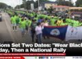 Unions Set Two Dates: “Wear Black” Friday, Then a National Rally