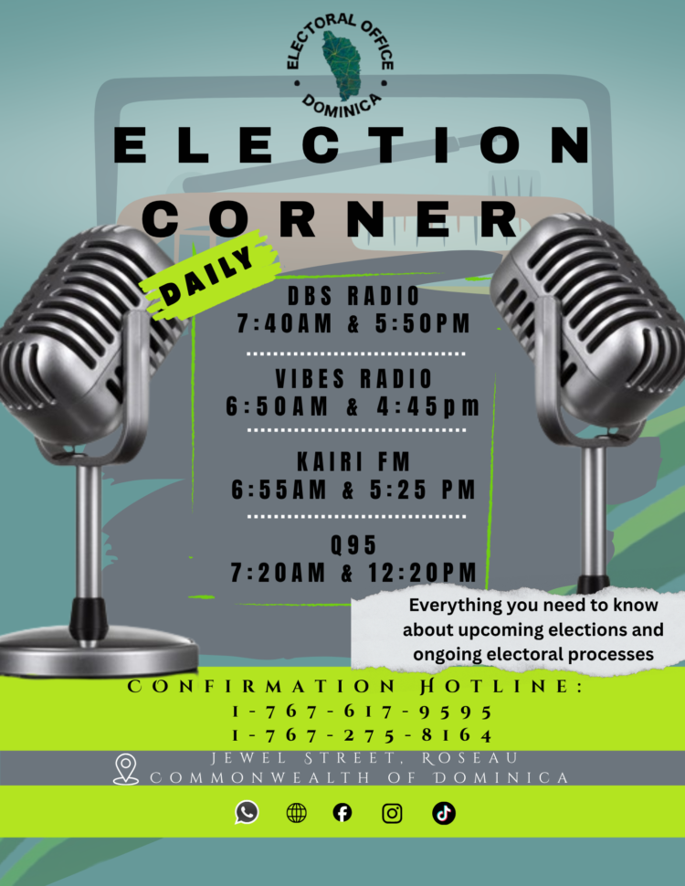 ANNOUNCEMENT: Election Corner Notice – Dominica News Online