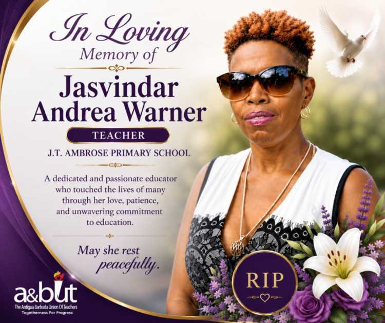 Teachers’ Union Mourns Death of J.T. Ambrose Primary School Educator Jasvindar Andrea