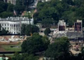 Trump says White House needs ‘military complex’ as courts block his ballroom