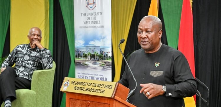 Ghana President John Mahama commends UWI during milestone visit