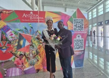 Minister Dwayne George Welcomes Home Miss Caribbean Culture Queen Zaine Frederick