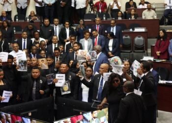 Protest erupts in Parliament as opposition demands Edghill, Indar resign over MV Barima tragedy
