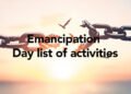 Emancipatiion Day list of activities
