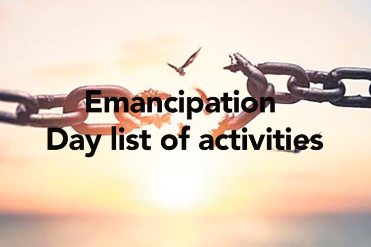 Emancipatiion Day list of activities