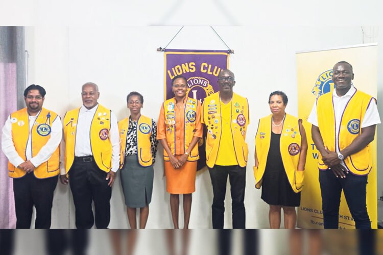 Michael John returned as head of the new Lions Club South Board