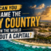 GK: Which Is The Only Country In The World Without A Capital?