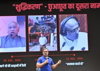 Rahul Gandhi seeks FIR over ‘purification’ ritual in Haldwani after Kharge’s address, calls it ‘untouchability’